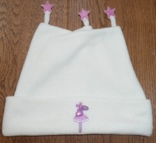 GIRL CREAM FLEECE FAIRY ANGEL STAR BALLERINA HAT 3-5 UNWANTED CHRISTMAS PRESENT