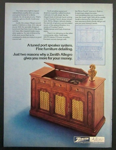 1975 zenith allegro - allegro, tuned
