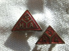 2 x YHA BADGES SCOTLAND ENAMEL