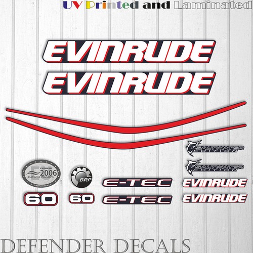 Evinrude 60hp tec outboard - 60hp, e-tec