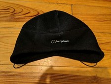 Berghaus Windstopper MEN'S Black Fleece Beanie Hat Very Good Condition L / XL