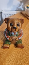 Unique antique wooden teddy