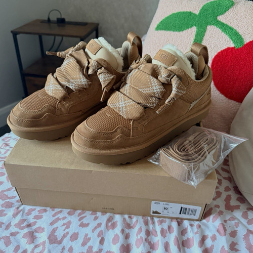 Ugg womans brown - low, lace