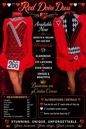 Doire irish dancing - dancing, red