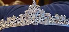 Silver bridal tiara - tiara, with