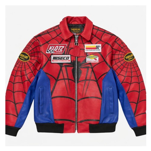 Spider man style leather - spider-man,