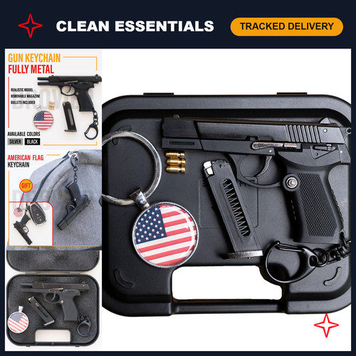 Mini gun keychain - keychain, pistol