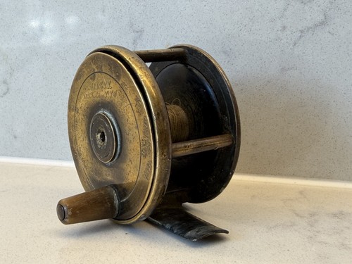 Fly casting brass - reel, &