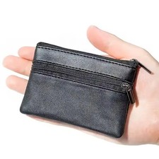 Leather Mini Coin Purse Unisex