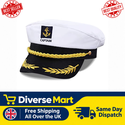 Navy captain hat skipper - navy,