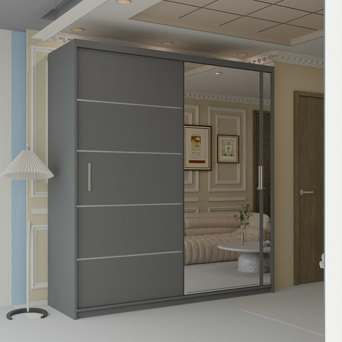 Lyon mirrored sliding wardrobe - sliding,