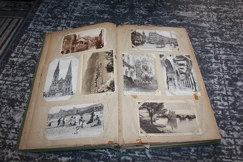 Antique postcard album - antique, with