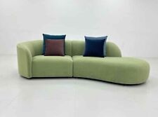 Curved 3 Seater Sofa Mint
