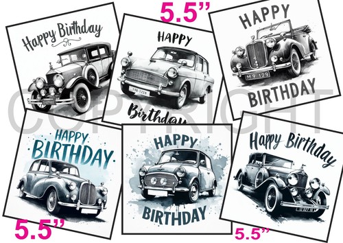 Card toppers 5 classic - 6, 5.5"