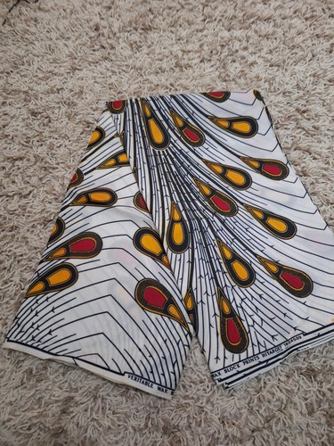 6yd 100 african cotton wax - 6yd,