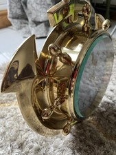 Brass Porthole Ships clock