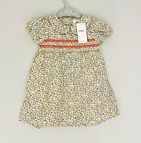 Girls cream floral cotton - girls,