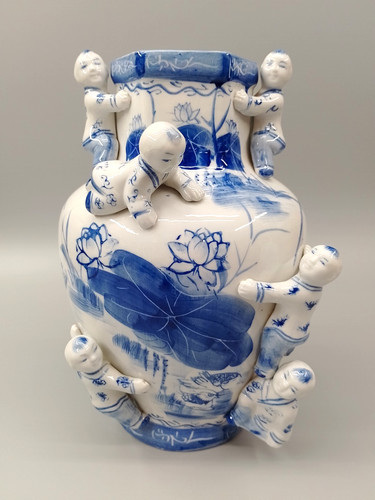 Chinese blue and white - and,
