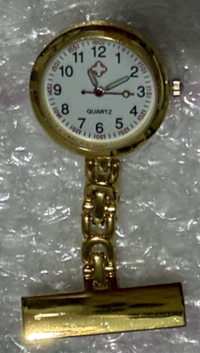 Gold fob watch pin - gold,