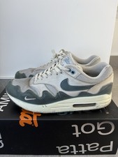 Size UK 8.5 - Nike Air Max 1 Patta Waves Noise Aqua USED