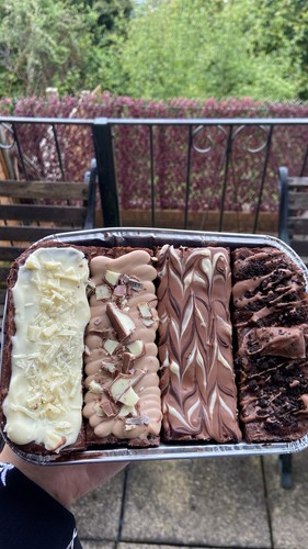 Luxury fudgy brownie tray - luxury,