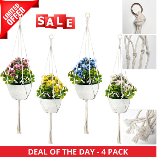 Pcs macrame plant - 4, hanger