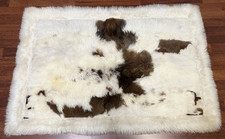 Vintage Alpaca Fur Throw Rug