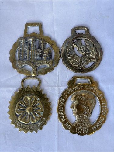 Vtg english brass horse - vtg,