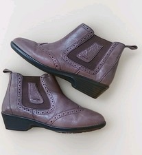 PAVERS * BROWN LEATHER Ankle Boots size 5 (38) GC