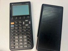 TI-85 Graphing Calculator with Cover Texas Instruments Black - Tested and Works