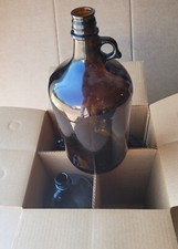 Vintage Amber Brown Glass