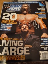 The Great Khali Signed Wwe Magazine Wwf