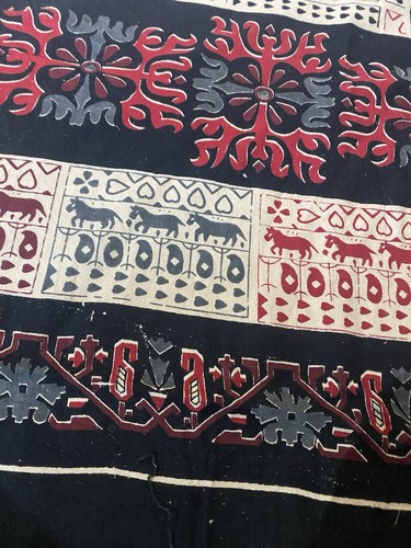 Hand block printed - hand,