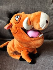 Disney The Lion King Pumba Plush Soft Toy 10″x11″ Used Very Good Warthog
