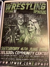 Signed A3 Wrestling Poster -