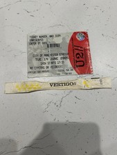 U2 Concert Ticket And VIP Wristband
