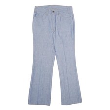 LEVI'S Mens Light Blue Regular Fit Flared Denim Jeans W32 L30 Classic Comfort