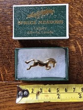 Small Gold Coloured Jumping Horse From Spruce Meadows, Calgary
