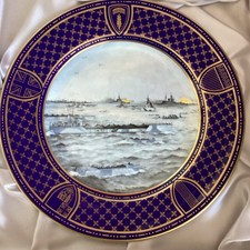 SPODE PLATE - NAVAL  ASSAULT