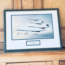 RARE CONCORDE DANBURY MINT 40TH ANNIVERSARY LIMITED EDITION PRINT 94/250 SIGNED