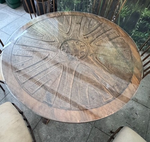 Vintage african pine wood - ,