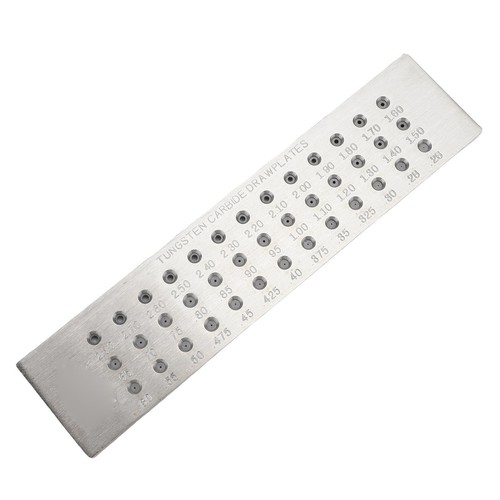 Gold and silver wire drawplate - silver,