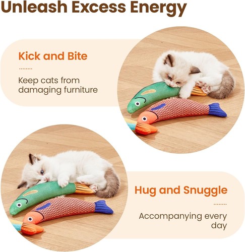 Interactive cat toys fish - interactive,