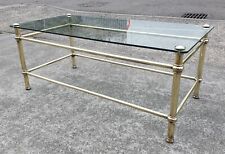 STYLISH VINTAGE BRASS & GLASS