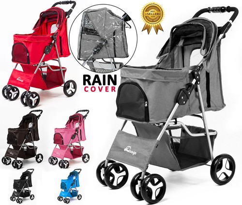 Wheel pet stroller foldable - pet,