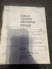 Haynes Manual Datsun Sunny