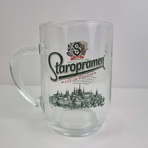 Staropramen pint glass - staropramen,