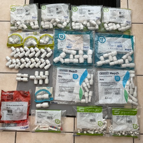 Joblot 10mm hep2o fittings - 10mm, fittings-