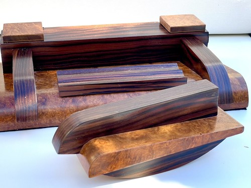 Art deco burr walnut - deco, desk