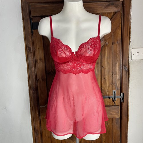 Senza red lace sheer - la,